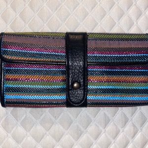 Cooperative Multicolor Striped Wallet